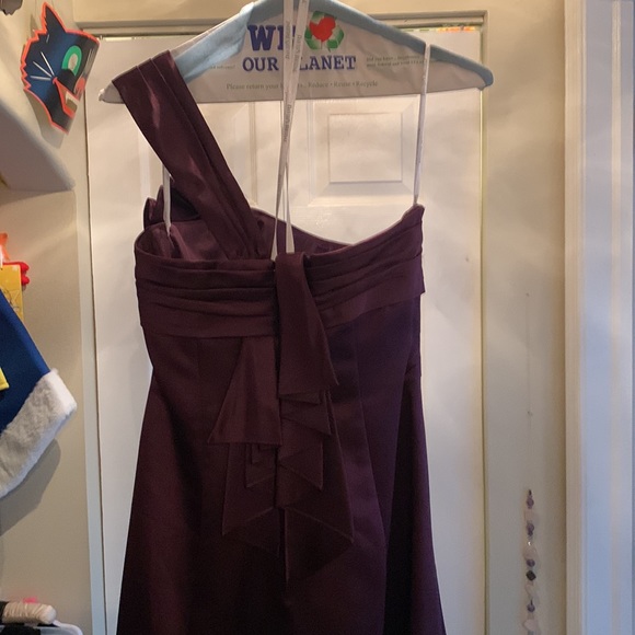 David’s Bridal Floor Length Plum Gown - Picture 8 of 9